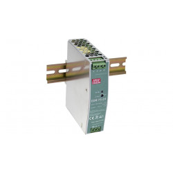DIN Rail Power Supply, 89%, 48V, 1.6A, 75W, Adjustable