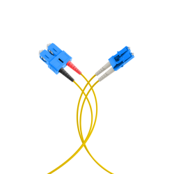 Duplex Patchcable LC-SC 9/125µ, OS2, Flat Twin