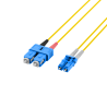 Duplex Patchcable LC-SC 9/125µ, OS2, Flat Twin