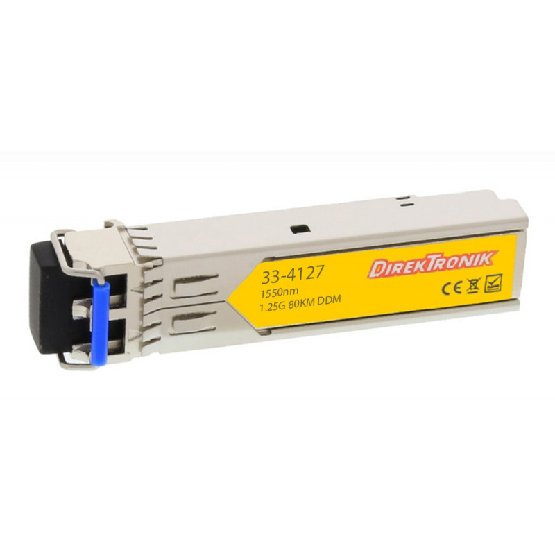 SFP Singlemode 1550nm 80km (ZX) 1.25Gbps SFP Singlemode 1550nm 80km (ZX) 1.25Gbps